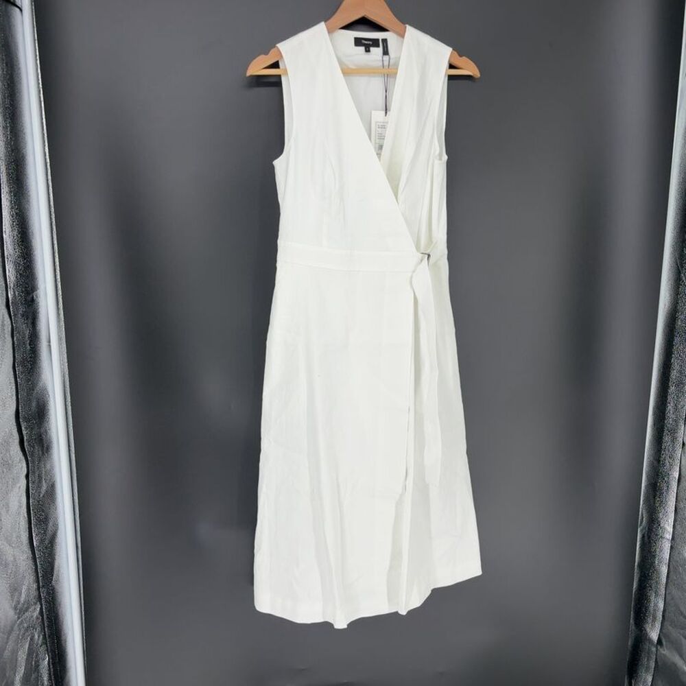 Theory Wrap Dress in Multicolor